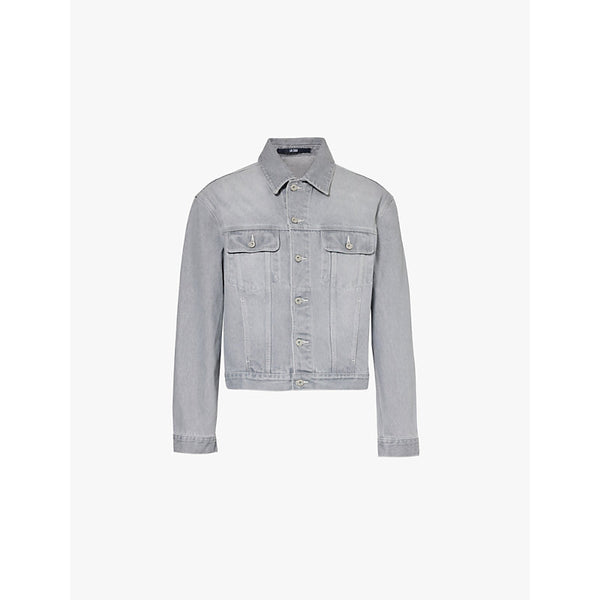  Jacquemus La Veste brand-patch regular-fit denim jacket