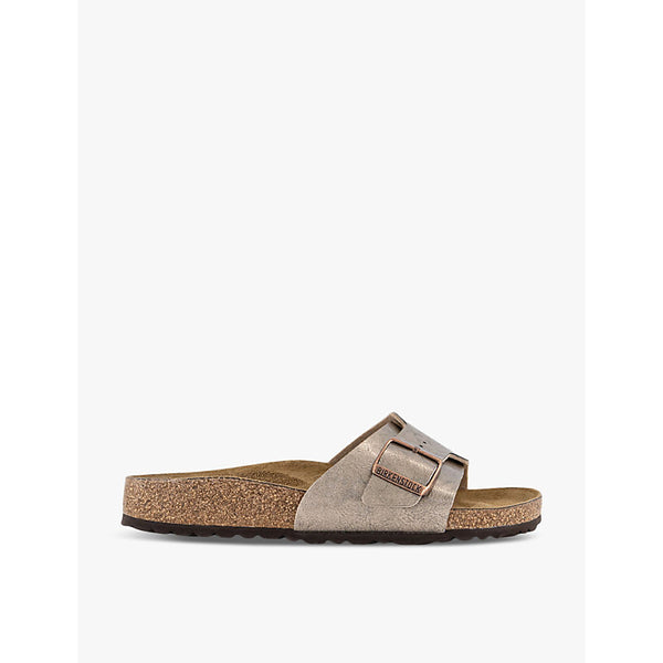  Birkenstock Catalina single-strap flat faux-leather sandals