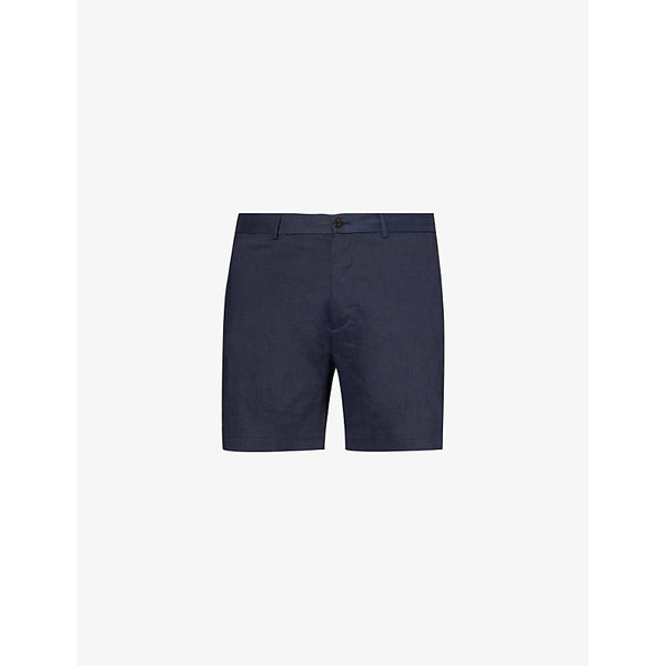  Theory Curtis elasticated-waist regular-fit linen-blend shorts