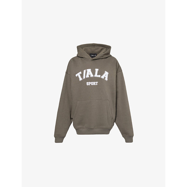 We Are Tala Brand-patch oversized recycled-polyester hoody