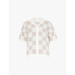  The Couture Club Checked knitted cotton shirt