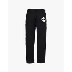  The Couture Club Branded drawstring-waist knitted trousers