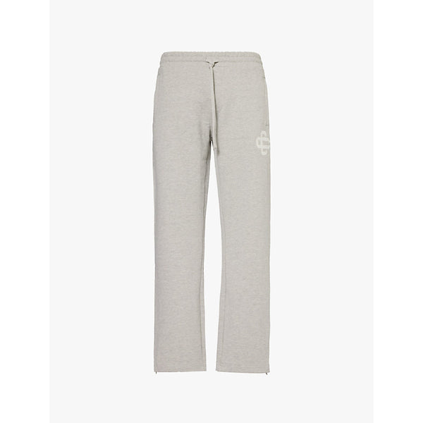  The Couture Club Drawstring waistband embroidered branding straight leg relaxed fit cotton-blend jogging bottoms