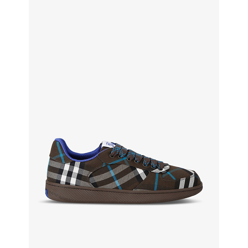 Burberry Terrace checked woven low-top trainers | Burberry