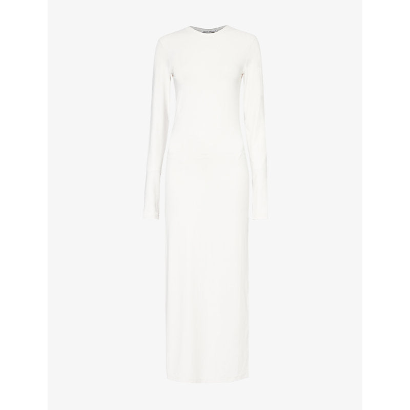 Acne Studios Efenia round-neck stretch-woven maxi dress | ACNE STUDIOS