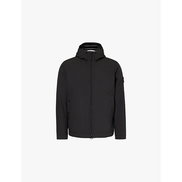  Stone Island Brand-patch hooded stretch-woven jacket