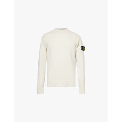  Stone Island Brand-patch relaxed-fit wool-blend jumper