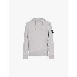  Stone Island Brand-patch relaxed-fit cotton-jersey hoody