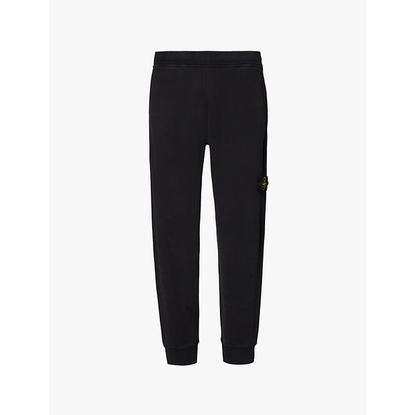  Stone Island Brand-patch drawstring-waist cotton-jersey jogging bottoms