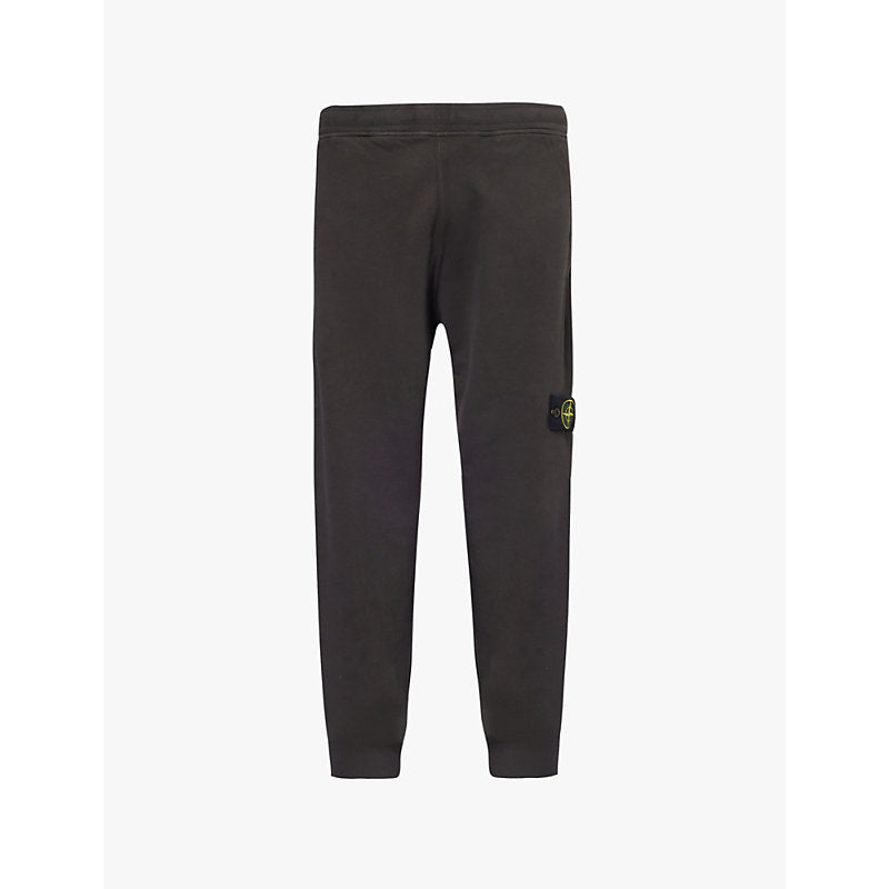  Stone Island Brand-patch drawstring-waist cotton-jersey jogging bottoms