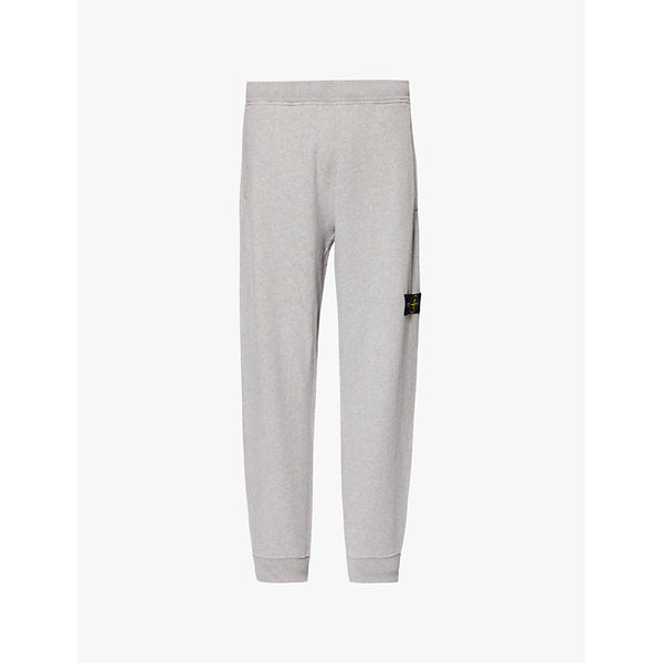  Stone Island Brand-patch drawstring-waist cotton-jersey jogging bottoms