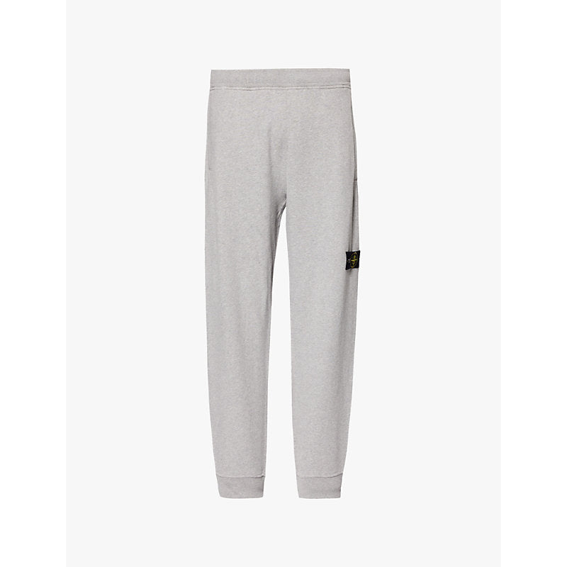  Stone Island Brand-patch drawstring-waist cotton-jersey jogging bottoms