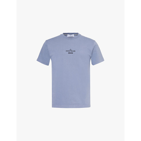  Stone Island Brand-print relaxed-fit cotton-jersey T-shirt