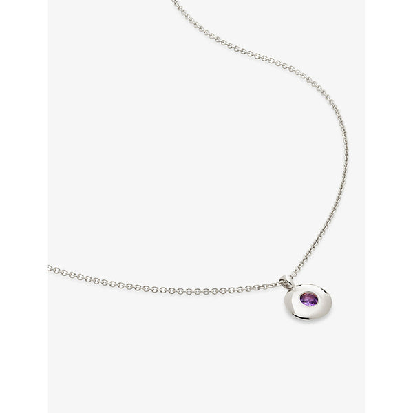 Monica Vinader February Birthstone sterling-silver necklace