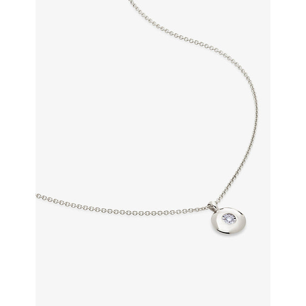 Monica Vinader April Birthstone sterling-silver necklace