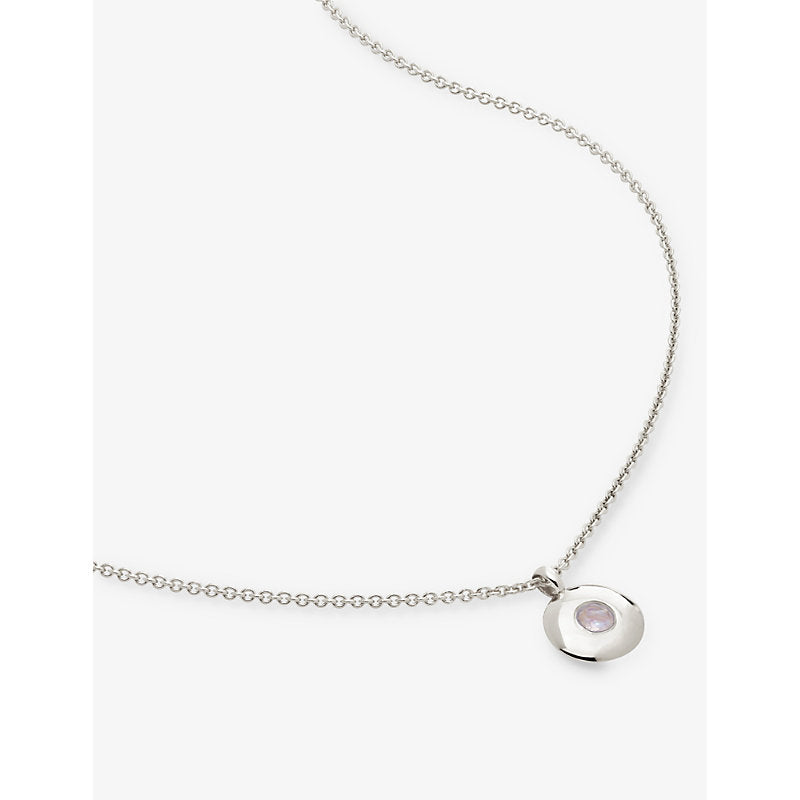 Monica Vinader June Birthstone sterling-silver necklace