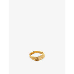 Monica Vinader Capri Stacking 18ct yellow gold-plated vermeil sterling-silver ring