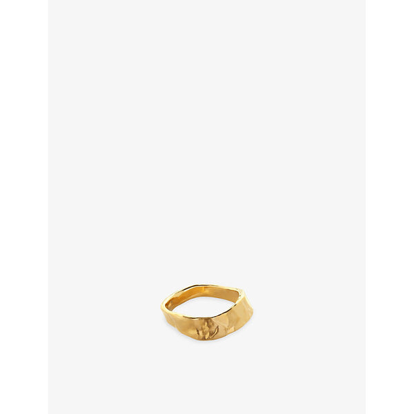 Monica Vinader Capri Stacking 18ct yellow gold-plated vermeil sterling-silver ring