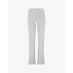 Womens Skims Foldover slim-fit high-rise stretch-jersey trousers