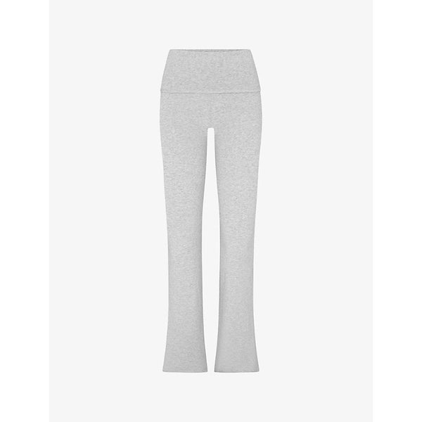 Womens Skims Foldover slim-fit high-rise stretch-jersey trousers