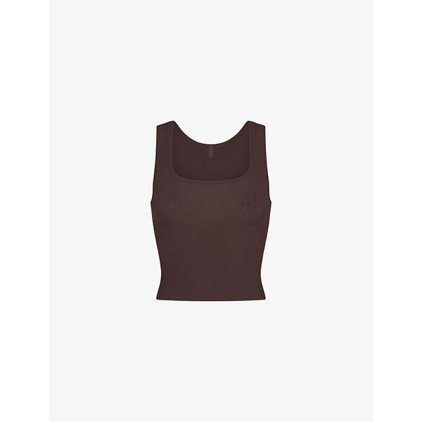  Skims Soft Lounge scoop-neck stretch-woven tank top