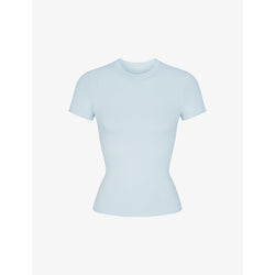  Skims Cotton Jersey round-neck stretch-cotton T-shirt