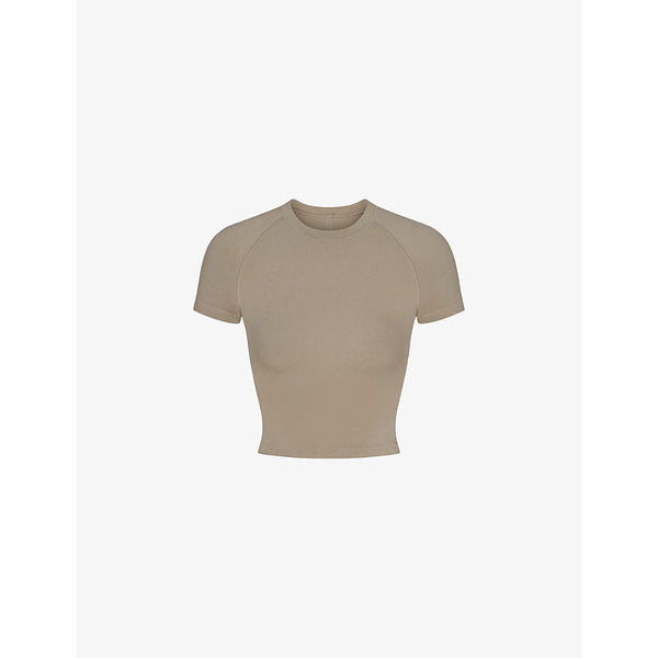  Skims New Vintage round-neck stretch-cotton T-shirt