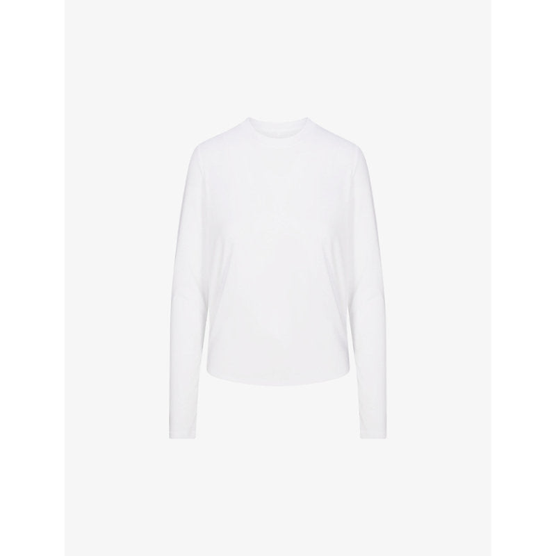  Skims Relaxed-fit long-sleeve cotton-jersey T-shirt