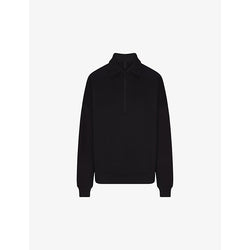  Skims Half-zip relaxed-fit sweatshirt