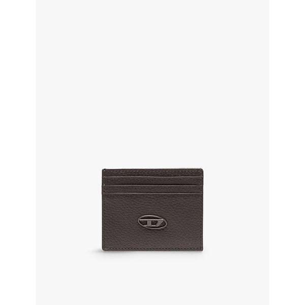 Diesel Logo-badge leather cardholder