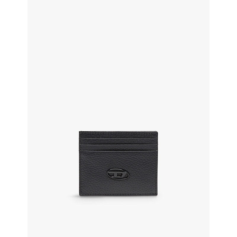 Diesel Logo-badge leather cardholder | LYBSTORE