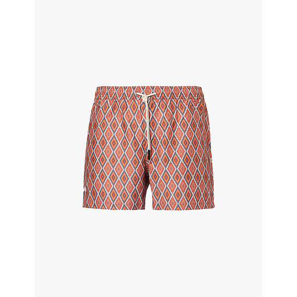  Oas Bohemia graphic-print relaxed fit swim shorts