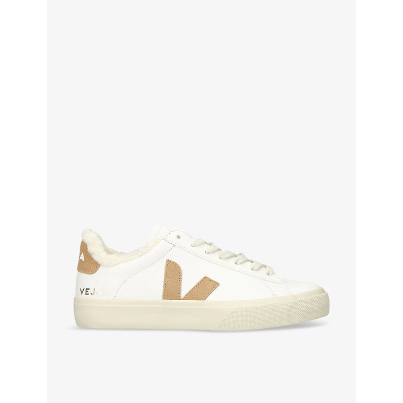 Veja Campo Winter shearling-lined leather low-top trainers | Veja