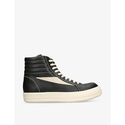 Rick Owens Vintage contrast-stitch leather high-top trainers