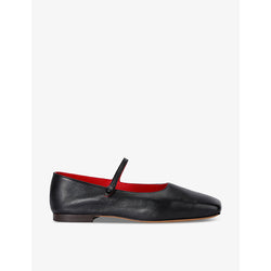 Mansur Gavriel Square-toe leather Mary-Jane flats