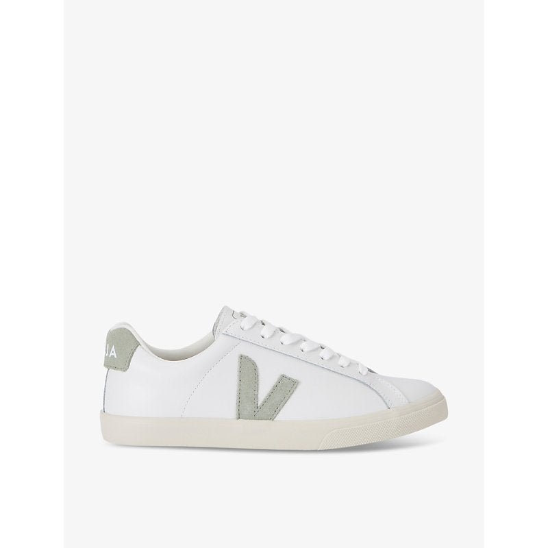  Veja Women's Esplar logo-embroidered leather low-top trainers