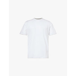  Eleventy Contrast-trim regular-fit cotton-jersey T-shirt