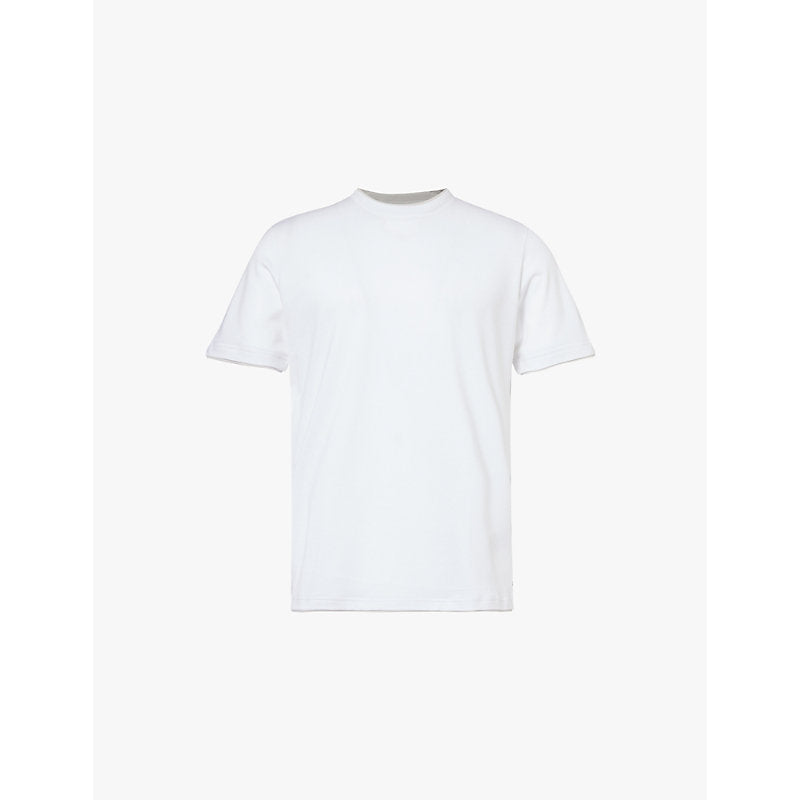  Eleventy Contrast-trim regular-fit cotton-jersey T-shirt