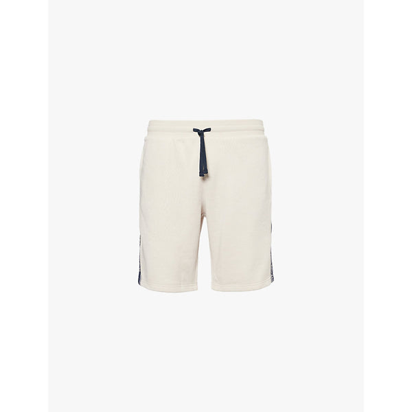  Emporio Armani Brand-patch cotton-blend shorts