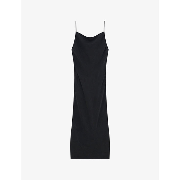 Iro Sorphea square-neck slim-fit woven midi dress