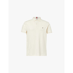  Tommy Hilfiger Liquid embroidered-branding regular-fit cotton-jersey polo shirt