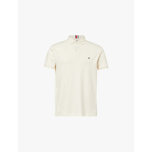  Tommy Hilfiger Liquid embroidered-branding regular-fit cotton-jersey polo shirt