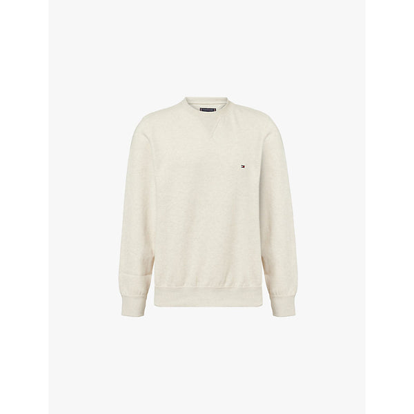  Tommy Hilfiger Fleece crewneck regular-fit cotton-blend sweatshirt