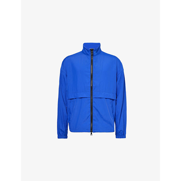  Mki Miyuki-Zoku Stand-collar relaxed-fit shell jacket