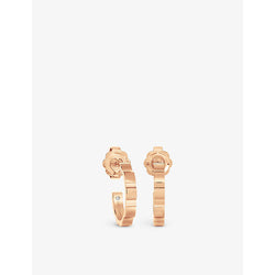  De Beers Jewellers De Beers RVL 18ct rose-gold hoop earrings