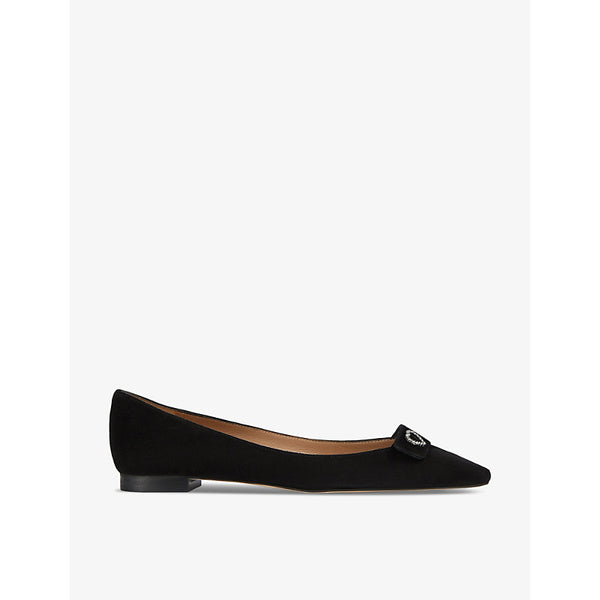 Lk Bennett Amore heart-embellished leather ballet flats