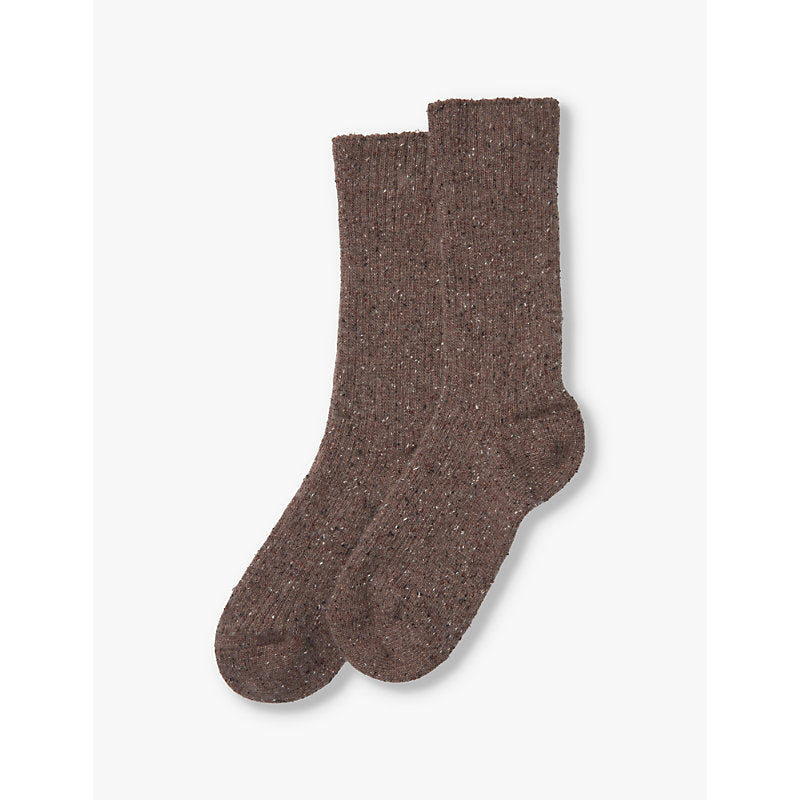  The White Company Ribbed mid-calf rise knitted socks