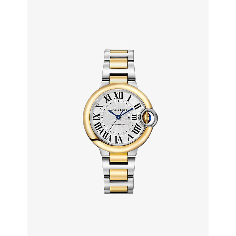 Cartier Ballon Bleu de 18ct yellow gold and steel watch