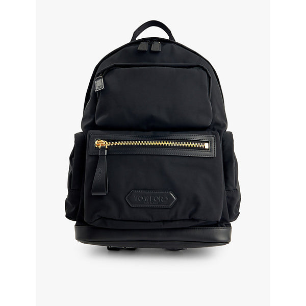 Tom Ford Brand-appliqué shell backpack | Tom Ford