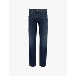  Citizens Of Humanity London slim-fit tapered-leg mid-rise  stretch-denim and cashmere jeans